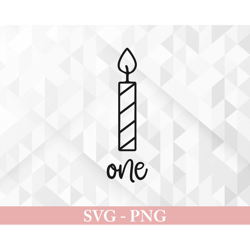 First Birthday SVG, Candle First Birthday Svg, Birthday Shirt Svg, Birthday Candle Svg, First Birthday Cut Files, Cricut, Png, Svg.jpg