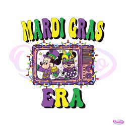 Mardi Gras Era Mickey Minnie SVG
