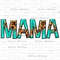 Mama leopard with turquoise png sublimation design download, Mother's Day png, western patterns png, sublimate designs download.jpg
