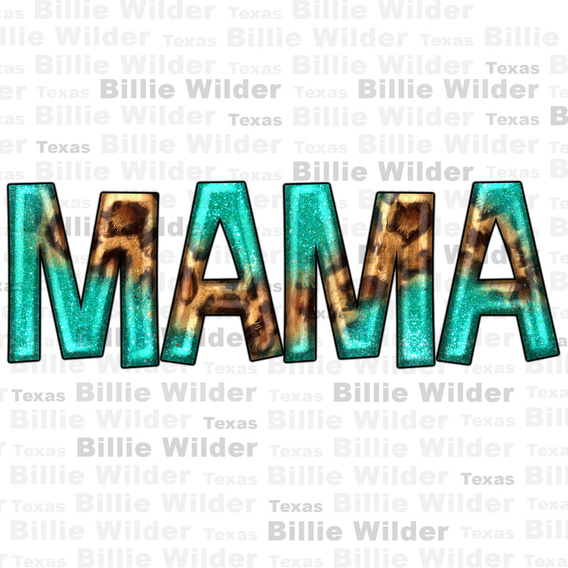Mama leopard with turquoise png sublimation design download, Mother's Day png, western patterns png, sublimate designs download.jpg