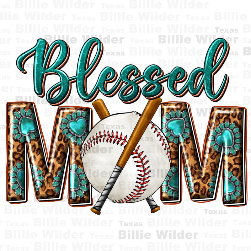 Western blessed mom with Baseball png sublimation design download, Mother's Day png, Baseball png, sport sublimate designs download.jpg