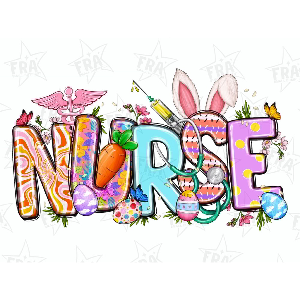Easter Nurse png sublimation design download, Nurse life png, Nursing png, Easter Day png, sublimate designs download.jpg