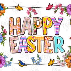 happy easter with eggs png sublimate designs download, happy easter day png, easter eggs png, western happy easter png,