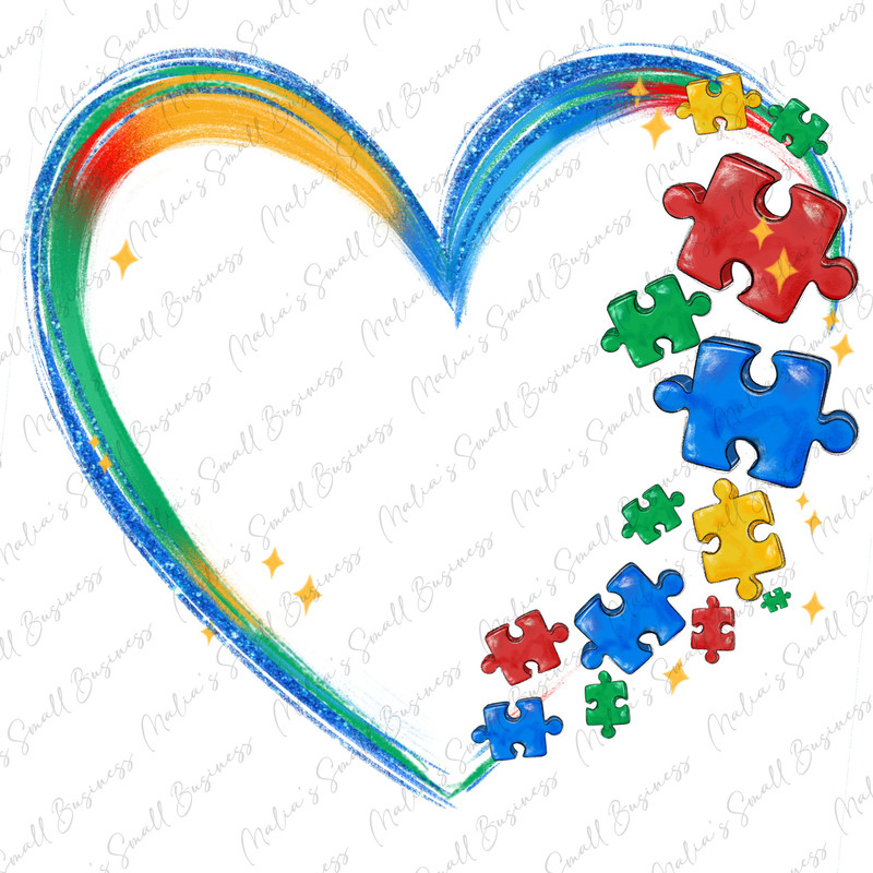 Autism heart png sublimation design download, Autism Awareness png, Autism life png, Autism png, sublimate designs download.jpg