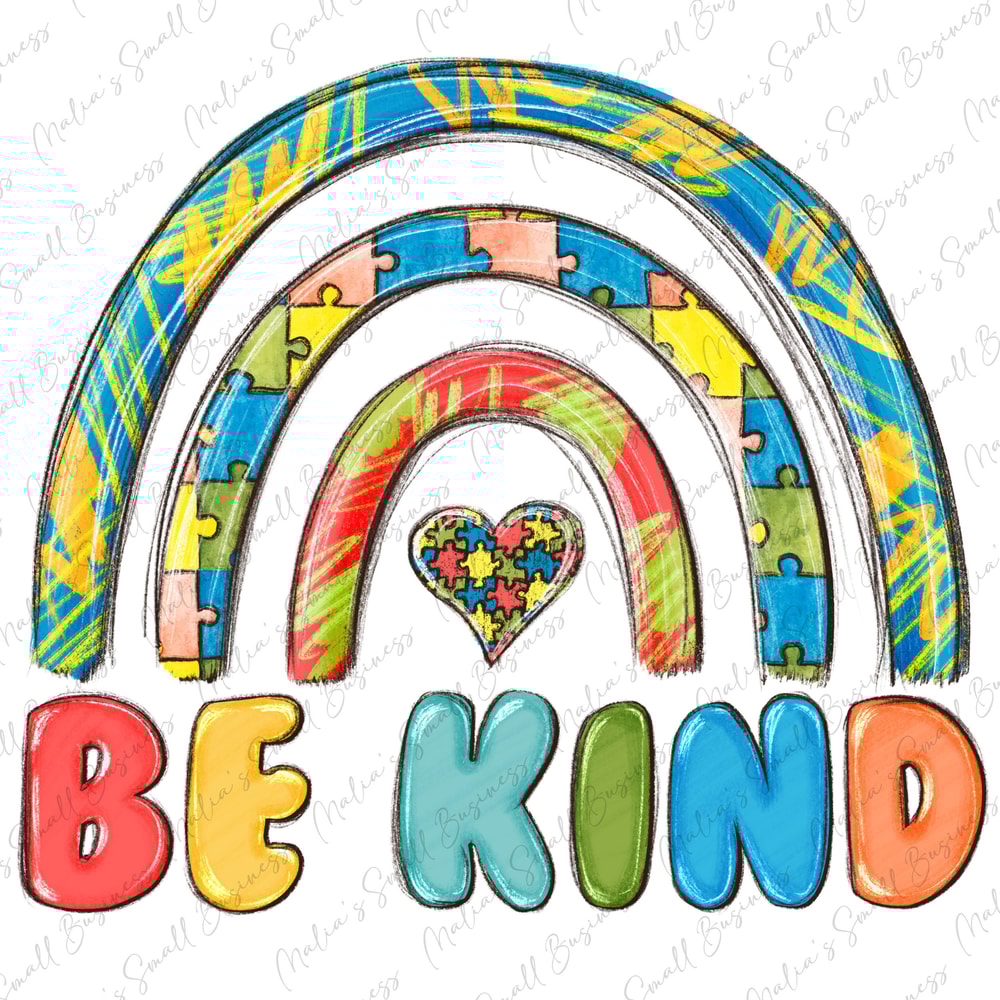 Be kind Autism png sublimation design download, Autism Awareness png, Autism life png, Autism puzzle png, sublimate designs download.jpg