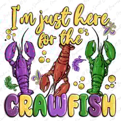 im just here for the crawfish png sublimate designs download, mardi gras png, mardi gras carnaval png,happy mardi gras p