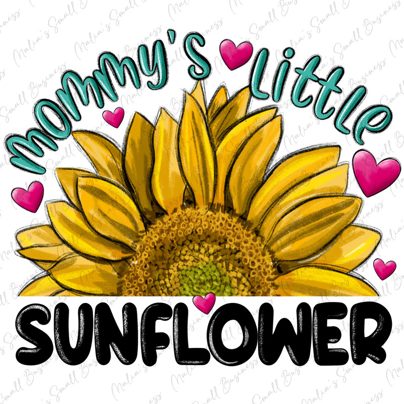 Mommy's little sunflower png sublimation design download, Mother's Day png, mommy png, sunflower png design, sublimate designs download.jpg