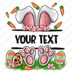 personalized easter rabbit png sublimation design download, easter png, easter day png, custom name easter png, sublimat