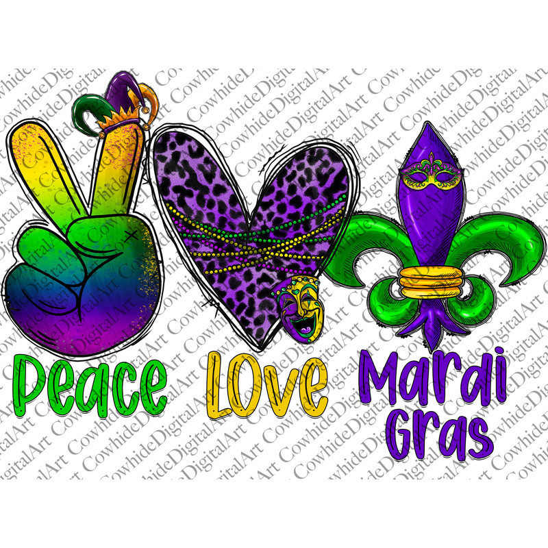 Peace Love Mardi Gras, Mardi Gras Design Png, Mardi Gras Png, Fleur de Lis Png,Sublimation Designs Download,Mardi Gras Sublimation,Louisiana.jpg