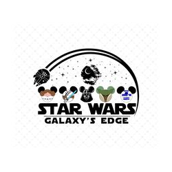 Star Wars Mickey Ears Png Svg, Galaxy's Edge Svg Png, 189