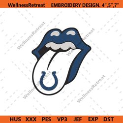 Rolling Stone Logo Indianapolis Colts Embroidery Design Download File