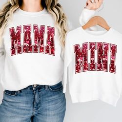 Mama and Mini Valentine PNG, Valentine Day Png, Mama Png, Mama Valentine, Retro Valentine Png, Valentine Shirt