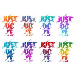 just do it gradient color bundle svg, trending svg, just do it, gradient color svg, nike quotes svg, nike svg, cloud svg