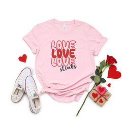 love stinks funny valentine t-shirt gift for her valentine shirt gift valentine's day gift love hearts