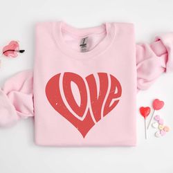 love heart sweatshirt, lover valentines sweater, valentines day hoodie, cute valentine gift shirt, valentine lover gift