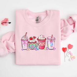 womens valentines day sweatshirt, valentine coffee sweatshirt, womens valentines day sweater, valentines day shirt