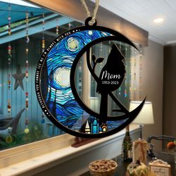 although you cannot see me i'm always with you - personalized suncatcher ornament, memorial ornaments