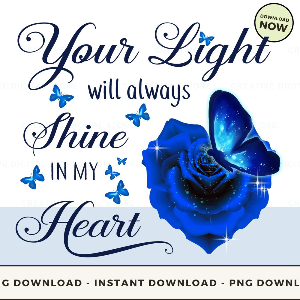 Shirt heaven your light will always shine in my.jpg