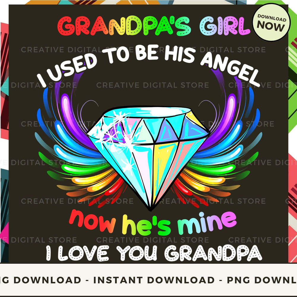 Grandpa's Girl I used to be his angel now he's min.jpg