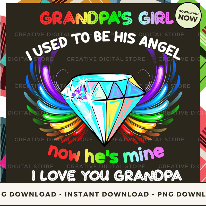Grandpa's Girl I used to be his angel now he's min.jpg