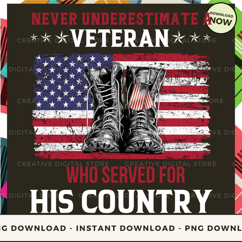 never underestimate a Veteran who served for HIS COUNTRY.jpg
