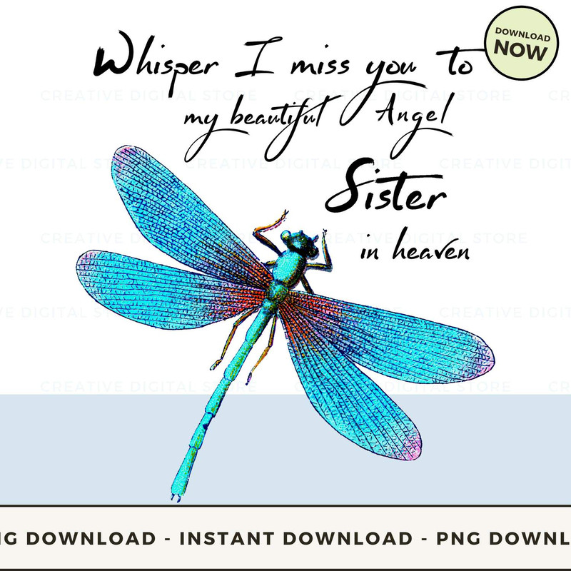 SISTER Whisper I miss you to my beautiful Angel in.jpg
