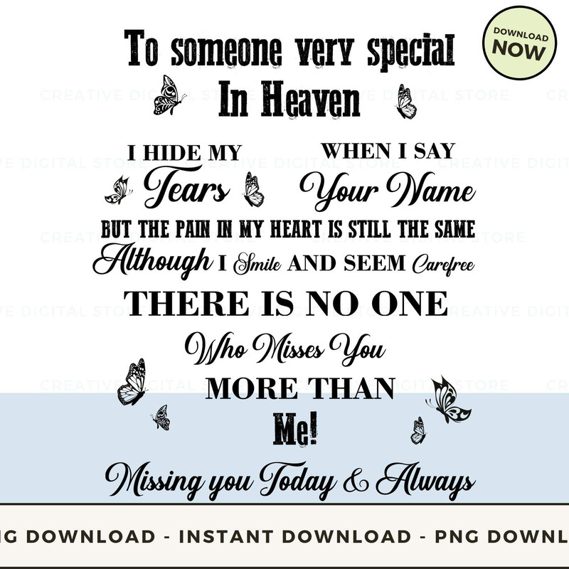 To someone very special  In Heaven I Hide My Tears.jpg