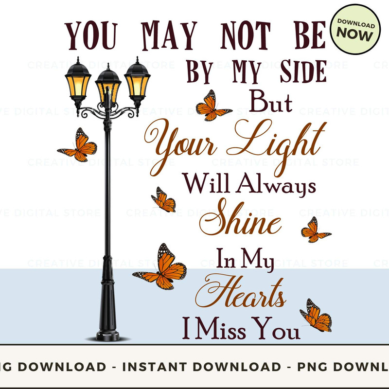 YOU MAY NOT BE BY MY SIDE But Your Light Will Alwa.jpg