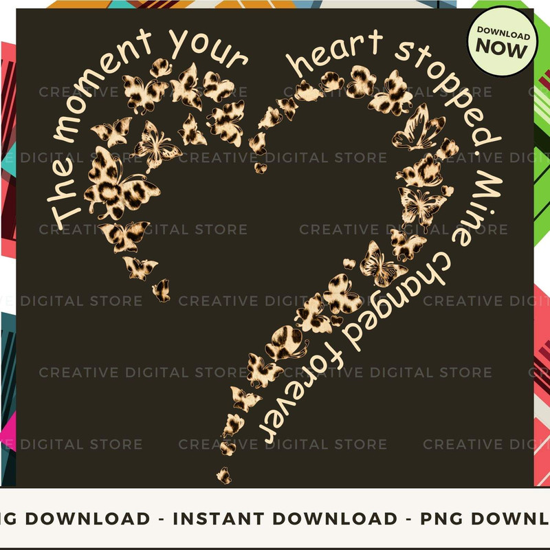 Eternal Love Memorial Shirt with Personalized Butterflies Heart Design_2.jpg