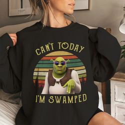 can't today i'm swamped vintage shirt, shrek shirt, disney fiona princess shirt, shrek and fiona, sassy shrek gift