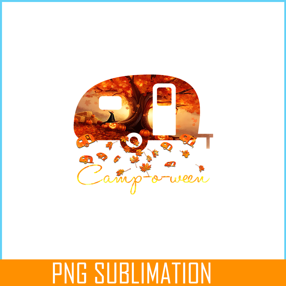 CAMP07112347-Camp o ween png camping autumn png Halloween And Camping PNG.png