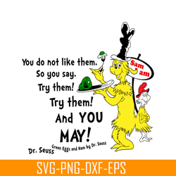 you do not like them svg, dr seuss svg, dr seuss quotes svg ds2051223259