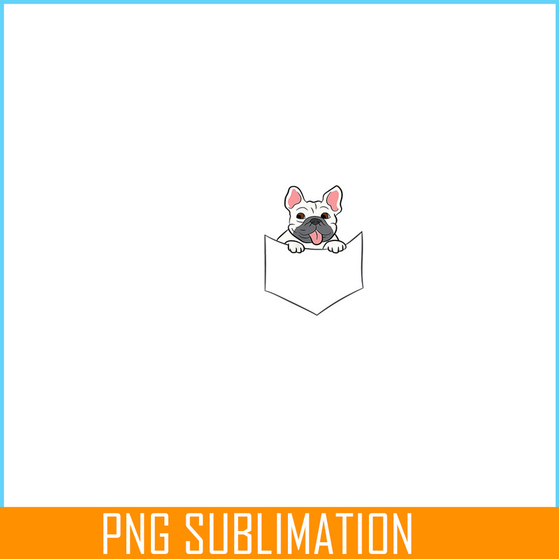 HL16102368-French Bulldog In A Pocket PNG, Frenchie Dog Lover PNG, French Dog Artwork PNG.png