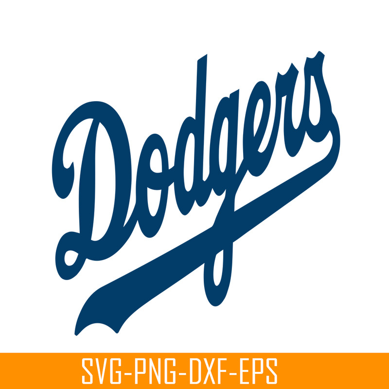 MLB011223124-Dodgers The Blue Text SVG, Major League Baseball SVG, MLB Lovers SVG MLB011223124.png