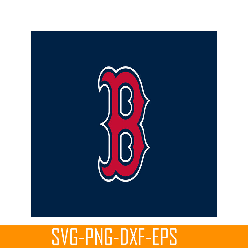 MLB30112347-Boston Red Sox The B Flag SVG PNG DXF EPS AI, Major League Baseball SVG, MLB Lovers SVG MLB30112347.png