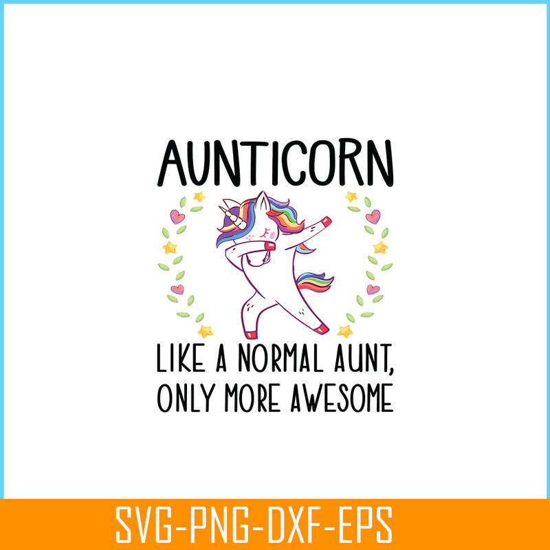 PNG14102345-Aunticorn Dabbing Unicorn Aunt Gift for Auntie Relaxed Fit T-Shirt Png.png