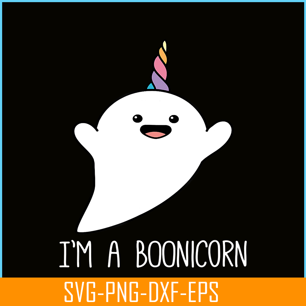 PNG14102362-I'm a Boonicorn, Cute Halloween Shirt, Unicorn Ghost T Shirt T-Shirt Png.png