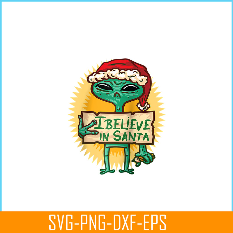 PNG14102373-Alien Santa Hat I Believe In Santa Ugly Christmas Xmas Raglan Baseball Tee Png.png