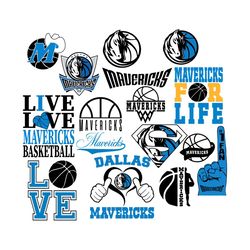 dallas mavericks for life logo basketball team nba team bundle svg, sport svg, dallas mavericks svg, dallas mavericks lo