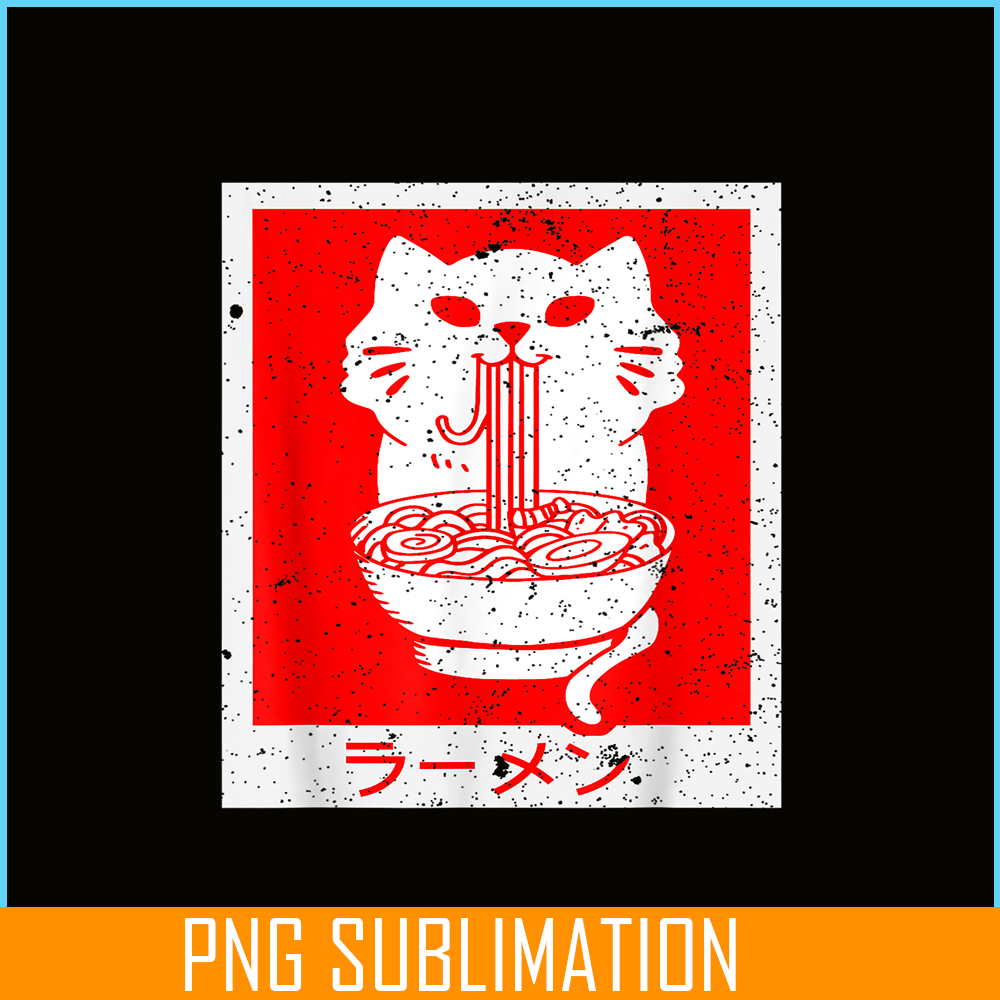 ANI31102303-Cat And Ramen PNG, Anime Manga PNG, Japanese Food PNG.png
