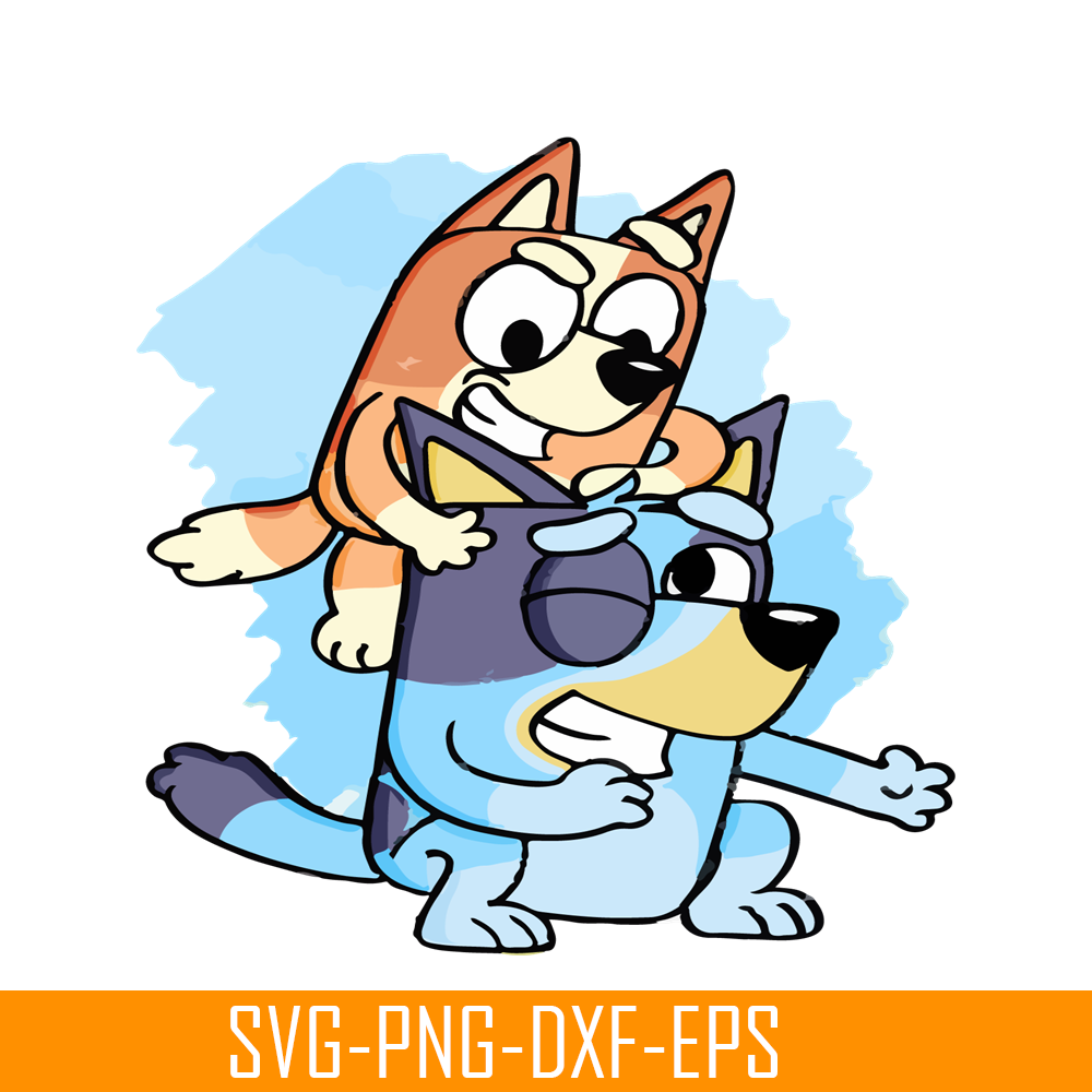 BL22112337-Funny Bluey Siblings SVG PDF PNG Bandit And Chilli SVG Bluey Family SVG.png