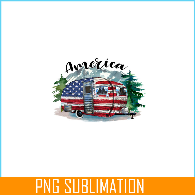 CAMP07112341-America PNG Camping PNG Car Camper American Flag PNG.png