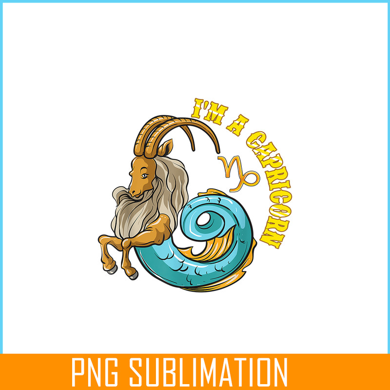 CPB28102387-Zodiac Sign PNG I Am A Capricorn PNG Goat Zodiac PNG.png