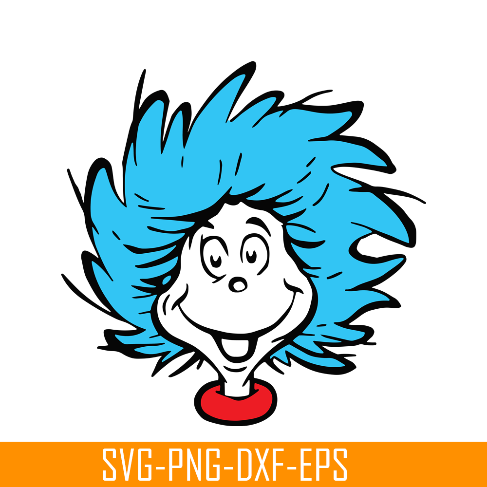 DS104122337-Thing 1 Character SVG, Dr Seuss SVG, Cat in the Hat SVG DS104122337.png