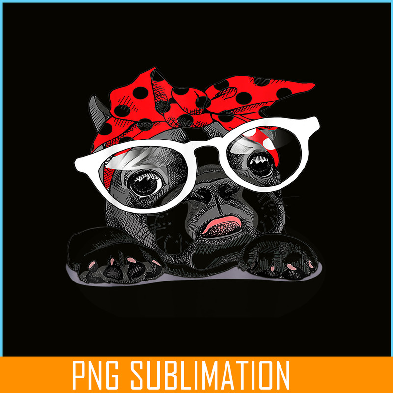 HL16102320-Cute Bulldog Colorful Headband PNG, French Bulldog PNG, Bulldog Mascot PNG.png