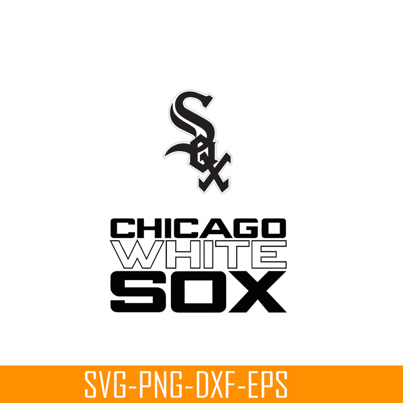 MLB01122309-Chicago White Sox Text SVG PNG DXF EPS AI, Major League Baseball SVG, MLB Lovers SVG MLB01122309.png