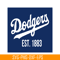 MLB011223131-Dodger EST 1883 Flag SVG, Major League Baseball SVG, MLB Lovers SVG MLB011223131.png