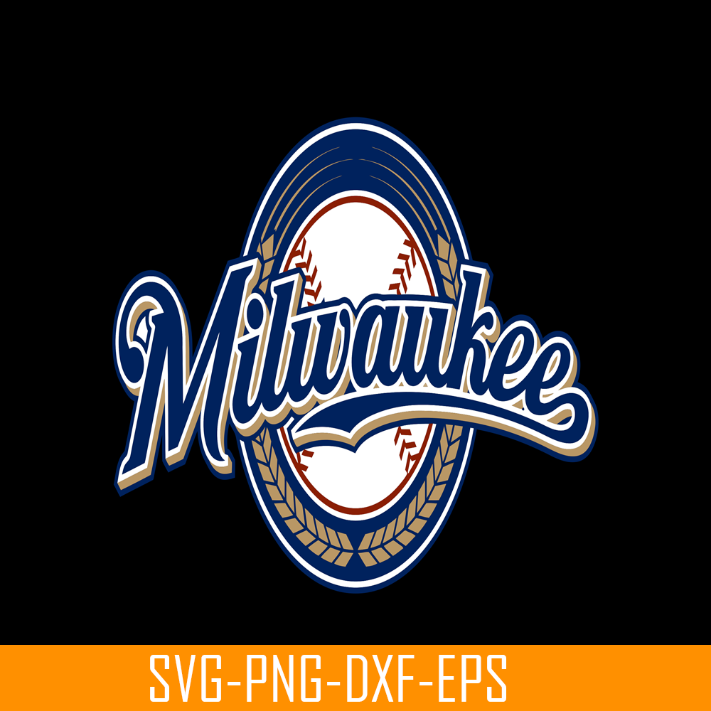 MLB011223150-Milwaukee Brewers Unique Logo SVG, Major League Baseball SVG, MLB Lovers SVG MLB011223150.png