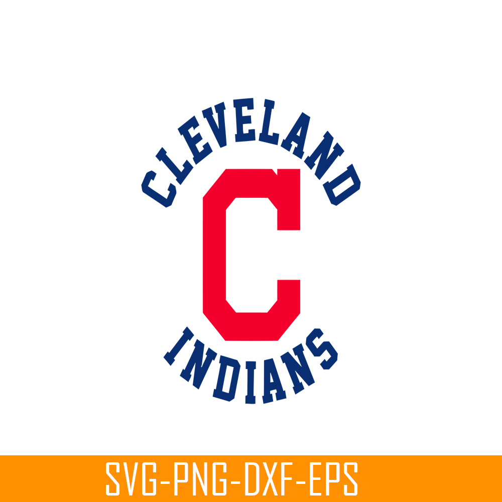 MLB01122340-Cleveland Indians The Red C SVG PNG DXF EPS AI, Major League Baseball SVG, MLB Lovers SVG MLB01122340.png