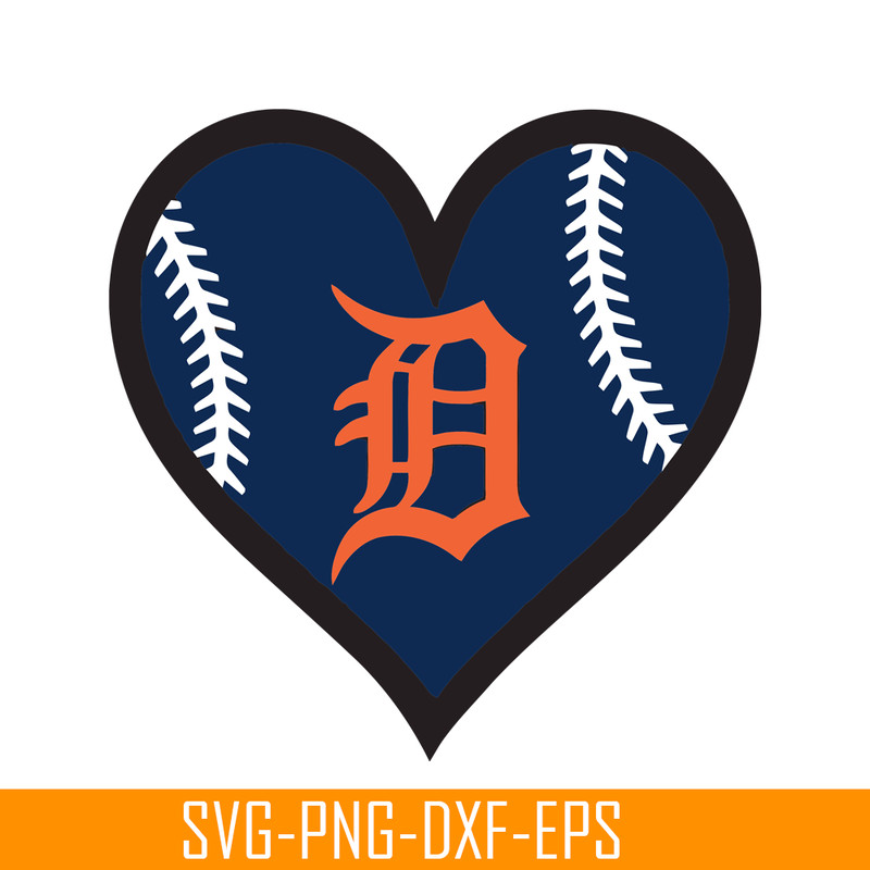 MLB01122366-Detroit Tigers The Blue Heart SVG, Major League Baseball SVG, MLB Lovers SVG MLB01122366.png